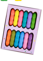 Haku Yoka Pea Pod Crayons - 12 Pastel Colours (New!)