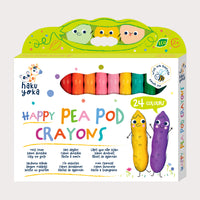 Haku Yoka Pea Pod Crayons - 24 Colours (New!)