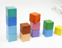 Haku Yoka 6 Cube Crayons - Rainbow Colour (New!)