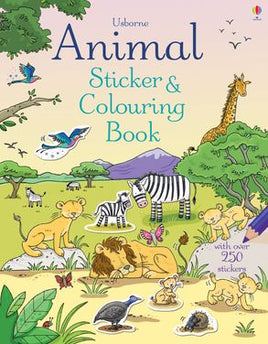 Usborne- Animal Sticker and Colouring Book