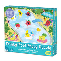 Peaceable Kingdom Scratch & Sniff Puzzle – Fruity Pool Party